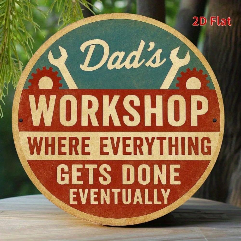 Vintage Funny Metal Sign Toolbox Art Gift Garage Decor For Man Cave