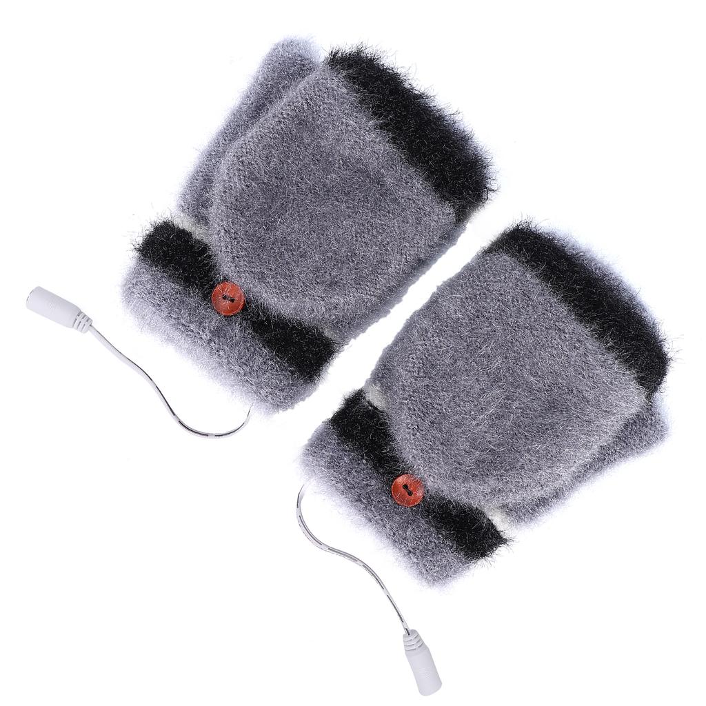 Beheizte Fingerhandschuhe, Fäustlinge, USB, doppelseitig, wärmer, Laptop-Handschuhe für den Winter