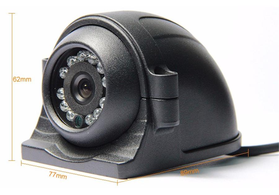 4 Pin 12LED IR Car Side View Camera