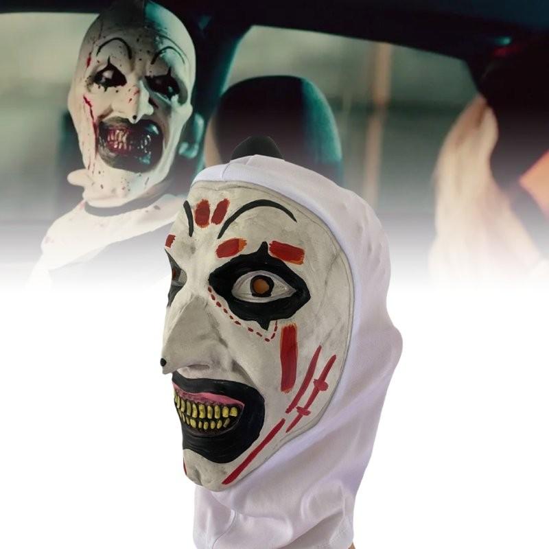 2024 New Clown Mask Headpiece Scary Latex Costume For Halloween And Party Fun