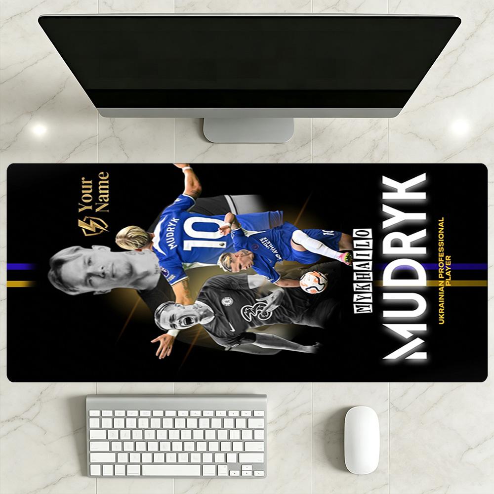 Chelsea Fc Football Player Customizable Name Mouse Pad Gaming Laptop Mouse Pad Office Mouse Mats Non-Slip Rubber Base