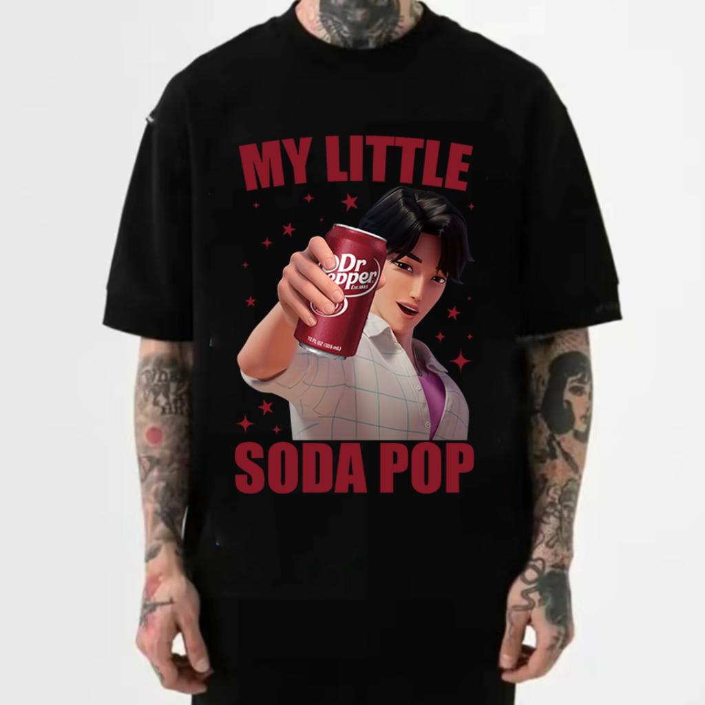 My Little Soda Pop T-Shirt for Men Cotton Retro Hip Hop Street Tshirt Unisex Short Sleeve Streetwear Y2k Tops Unseix Clothing...