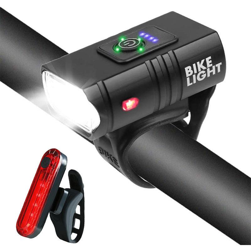 Bicycle Light Night Riding Flashlight Headlight Rainproof Rechargeable Mountain Road Children'S Bicycle Light Cycling Equipment