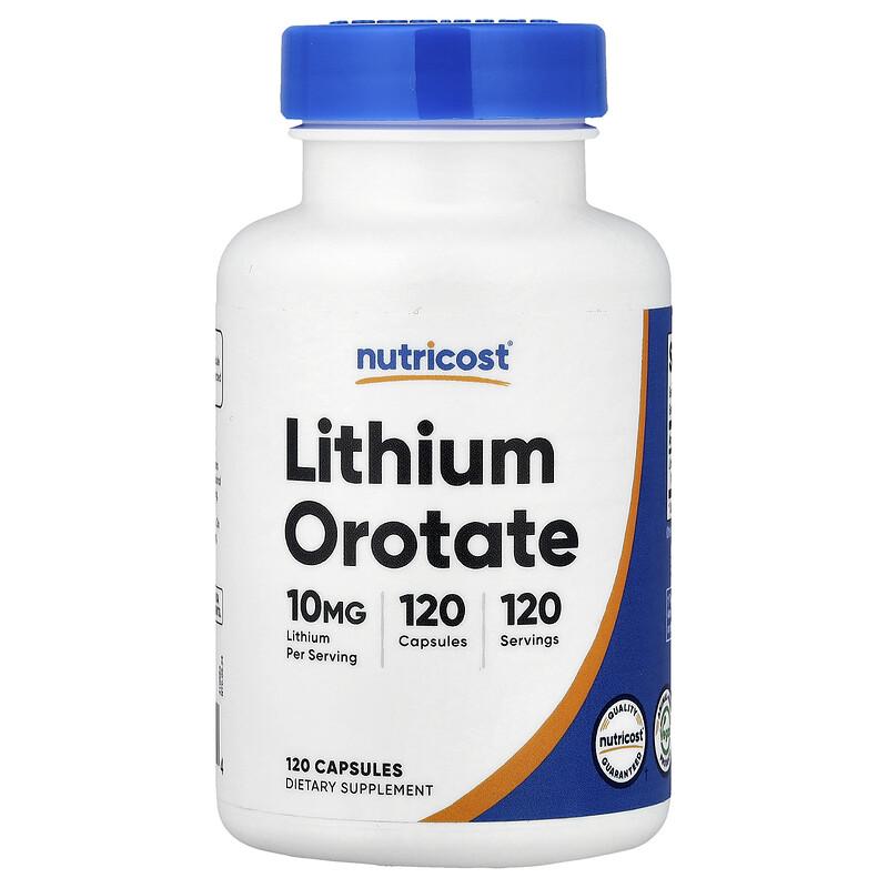 Lithium Orotate, 10 mg, 120 Capsules