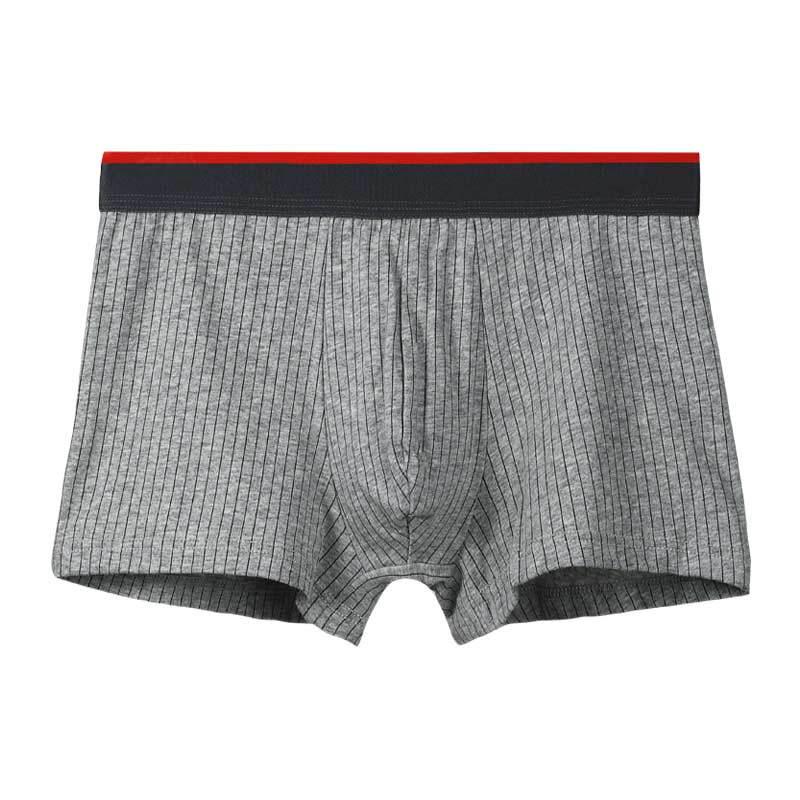 "Men's Lightweight Cotton Boxer Briefs - Comfortable, Breathable, Sporty Summer Underwear"