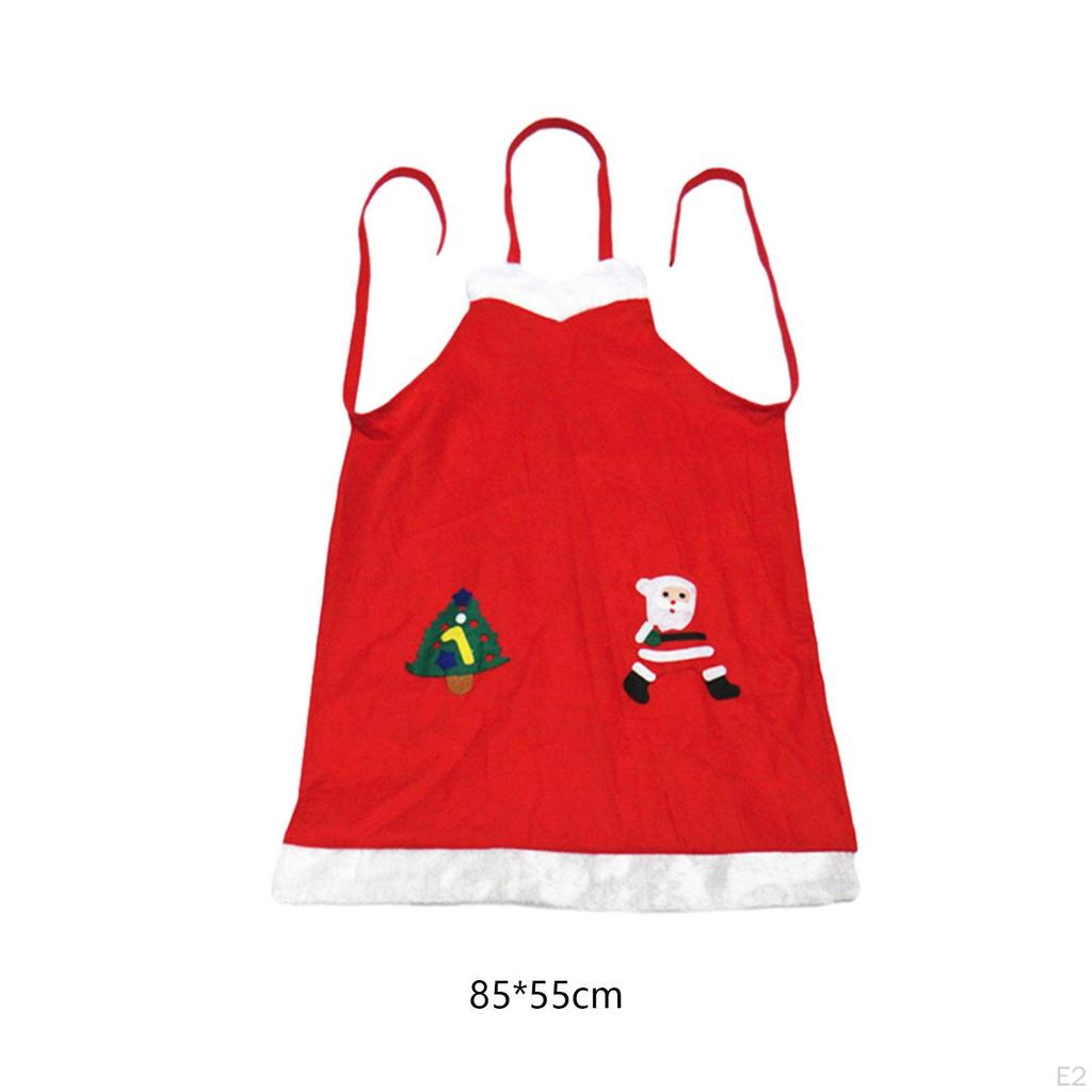 Christmas Apron, Kitchen Apron for Adult Cleaning Santa Claus Xmas Supplies Holiday,