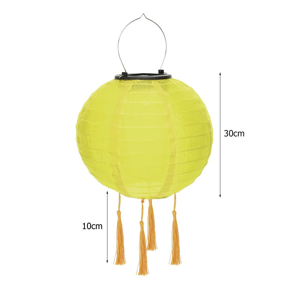 8Inch IP55 Waterproof LED Solar Lantern Lamp Hanging Light for Outdoor Yard Festival Celebration Party Garden Decoration Lamp