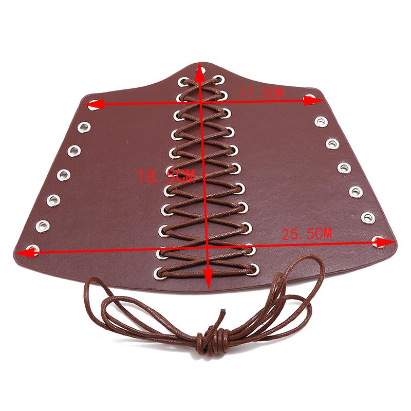 European & American Punk Rock Leather Bracelet - Braided Cord Wristband for Motorcycle Riding