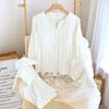 Pajamas with chest pads, spring and summer thin floral short-sleeved shorts, sweet Korean loungewear suit