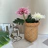 5pcs Large Dahlia Artificial Flower Real Touch Fake Chrysanthemum Lifelike Flower Stems for Wedding Home Floral Arrangement