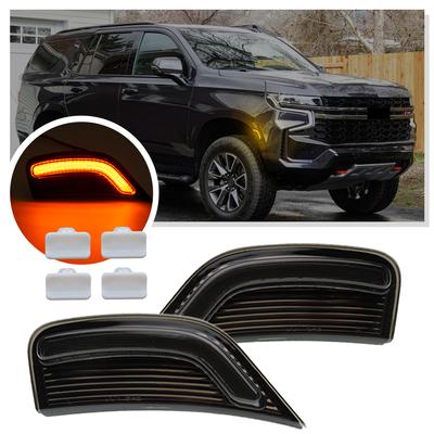 Lcvr9 Fender Side Marker Light Turn Signal Lights for 2021 2022 2023 2024 GMC Yukon XL Tahoe Suburban Cadillac Escalade ESV