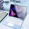 Case with Keyboard for IPad 11th 11 Inch A16 Air13 Air11 M3 Pro11 Air13 6 5 4 3 10th 10.9 10.2 9.7 Trackpad Keyboard