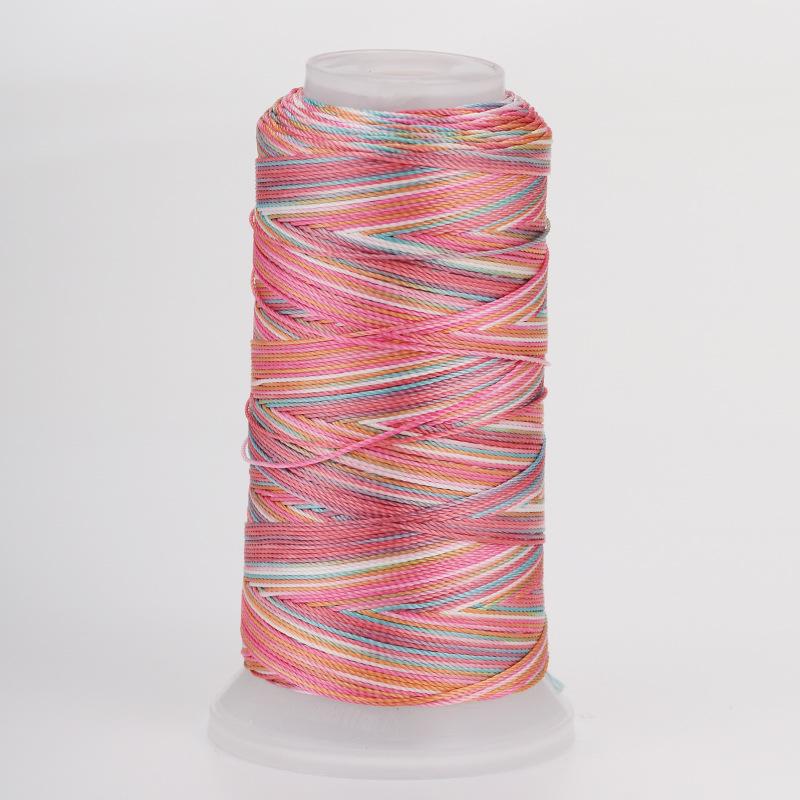 18-Strand Variegated Yarn Bracelet Weaving Cord – Gradient Dragon Scale Koi Thread DIY Material
