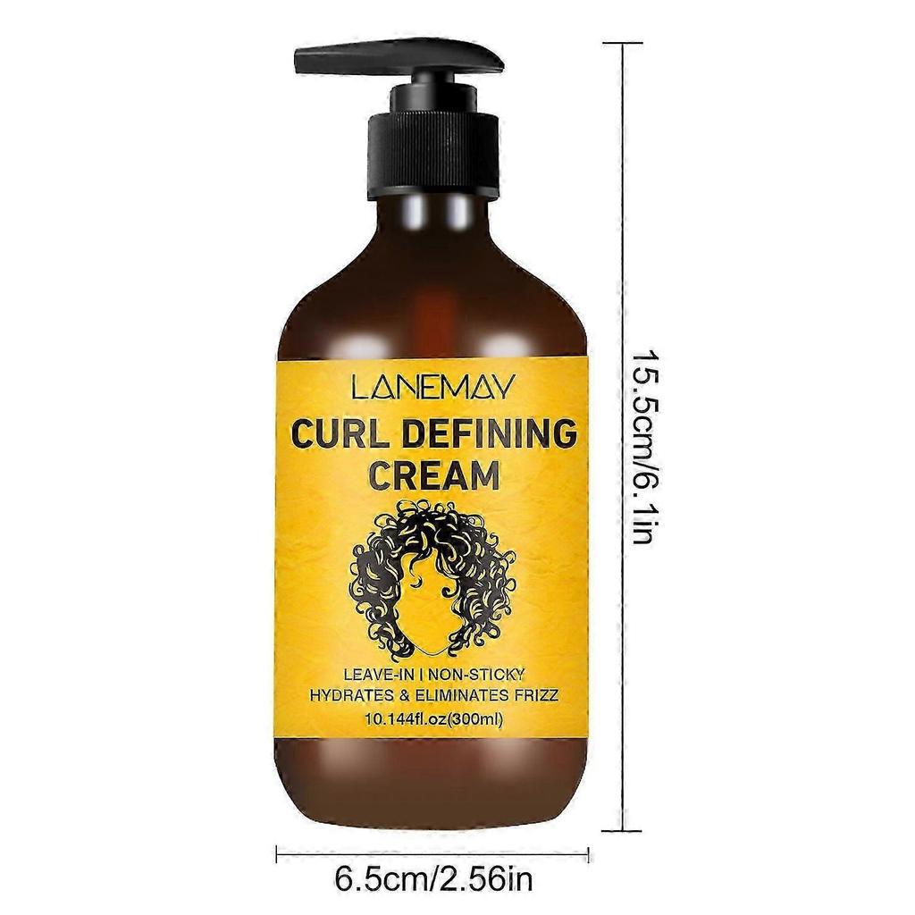 Professionelle Locken definierende Creme, Frizz-Kontrolle & Feuchtigkeit, Nicht klebrige Formel für alle Locken-Haartypen, Feuchtigkeitsspender für geschmeidige & glänzende Locken