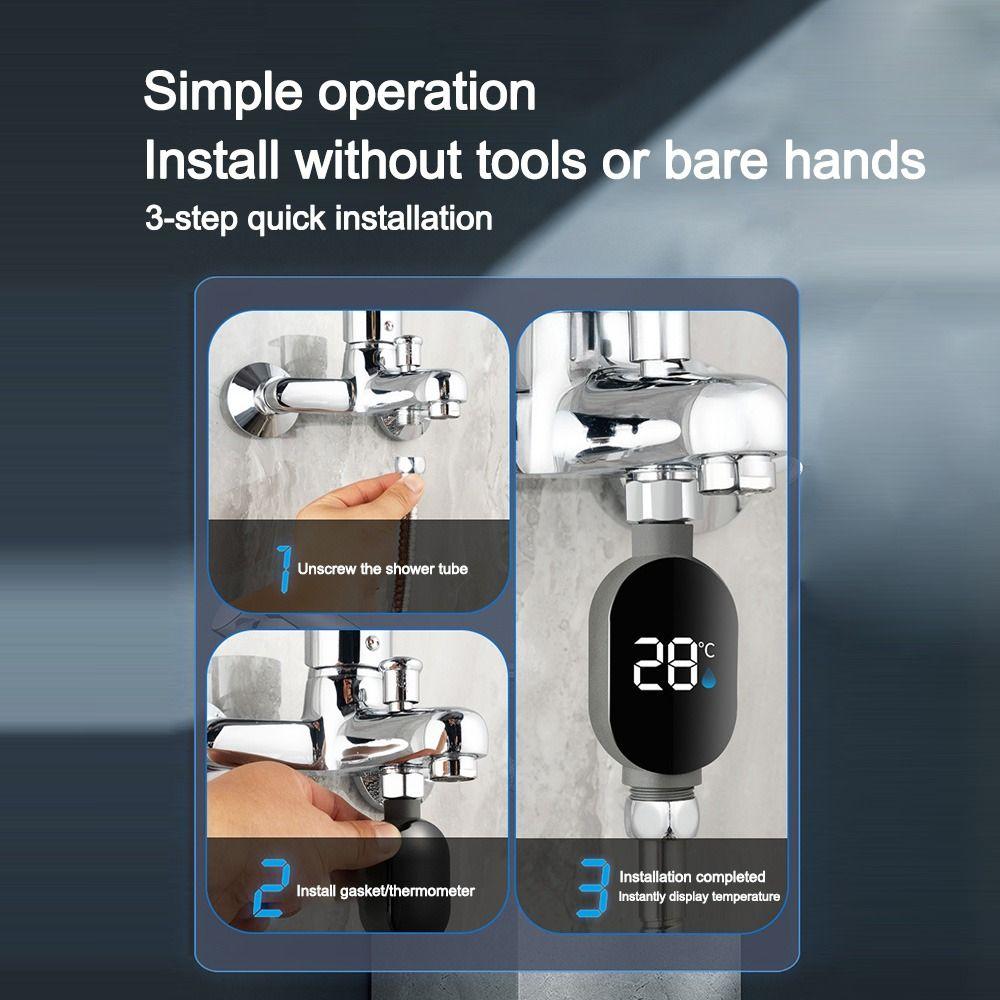 Waterproof Shower Water Thermometers Temperature Measurement Meter Household Bathroom