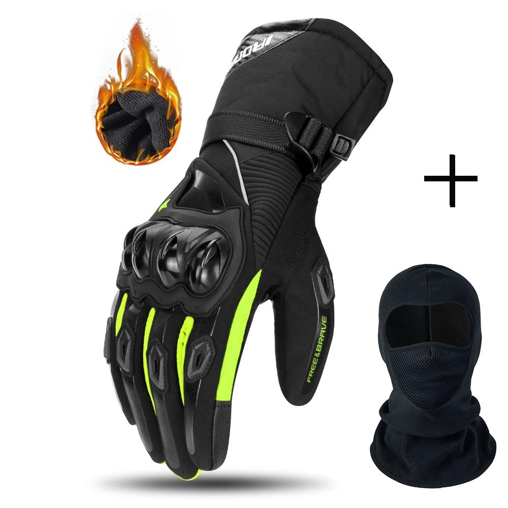 Motorcycle Gloves Winter Warm Windproof Outdoor Motorbike Riding Gloves Touch Screen Motocross Full Finger Racing Gloves M-2XL