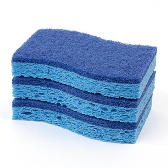 1/6/9Pcs Sponge Dishwashing Brush Rust-Resistant Open-Air Design Fast Cleaning Pulp Cotton Sponge Dish Cleaning Scrubber