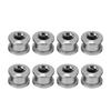 8 Sets Bolts & Nuts Bike Chainring Bolts Sliver Bicycle Chainring Screws  Bike Accessories