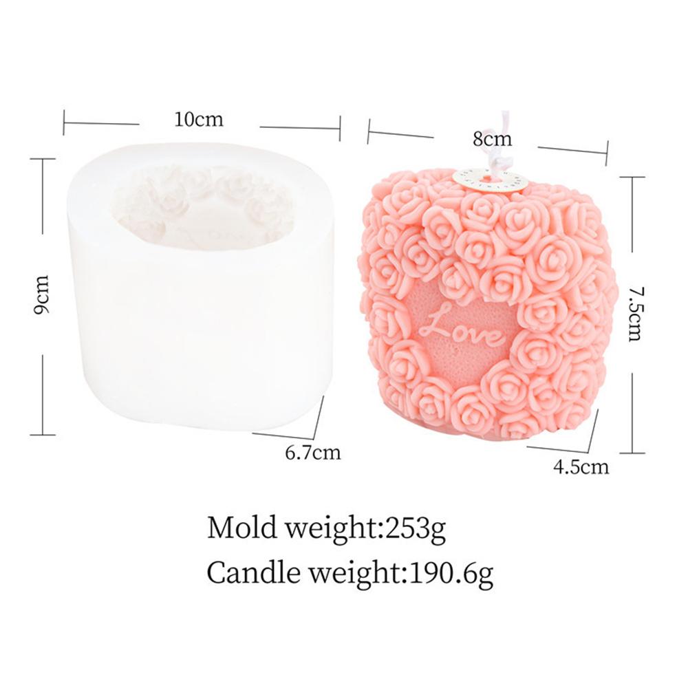 DIY Rose Ball Ball Shape Candle Wax Mold Silicone Mold 3D Aroma Candle For Craft Enthusiasts Aromatherapy Gift Giving