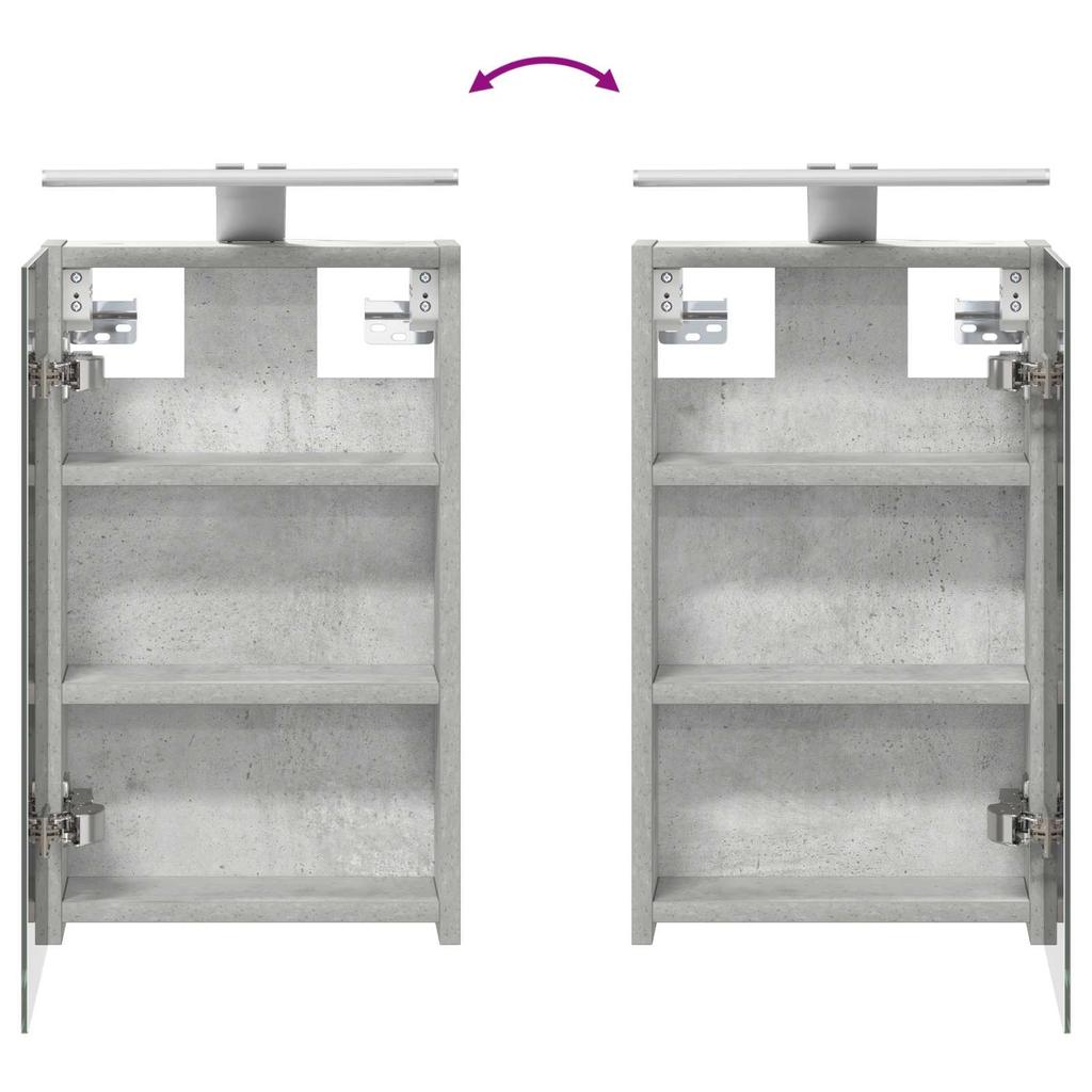 Bathroom Cabinet Set 3 Pcs 80 X 10.5 X 50 Cm Particleboard