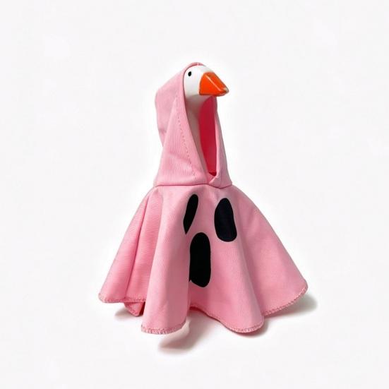 Halloween Desk Goose Outfit, Goose Witch Cape And Pointed Hat, Ghost Hoodie, Holiday Costume for 7-Inch Desk Goose Statue