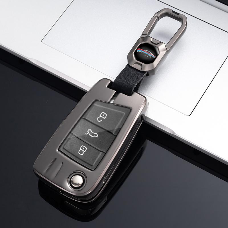 Fashion Car Remote Key Case Cover For VW Volkswagen Golf 7 MK7 Tiguan MK2 For SEAT Ateca Leon FR 2 Ibiza For Skoda Octavia A7