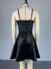 European and American Women's 2026 Summer Strapless Sequin Patchwork Mini Dress - Elegant and Stylish