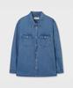 PLAC Military Pocket Denim Shirt Mid Blue