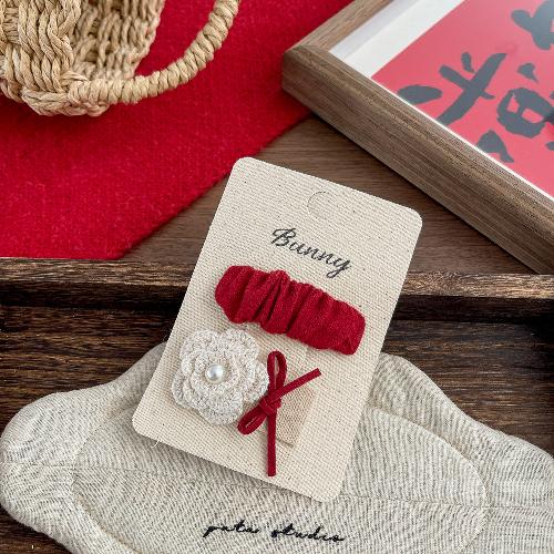 Spring New Style Mesh Bow Rose Hairpin Hairpin French High-end Girl Hairpin Wild Broken Hair Side Clip