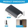 10pk 80mm Black Hidden Cabinet Handles - Invisible Drawer Pulls for Kitchen & Furniture
