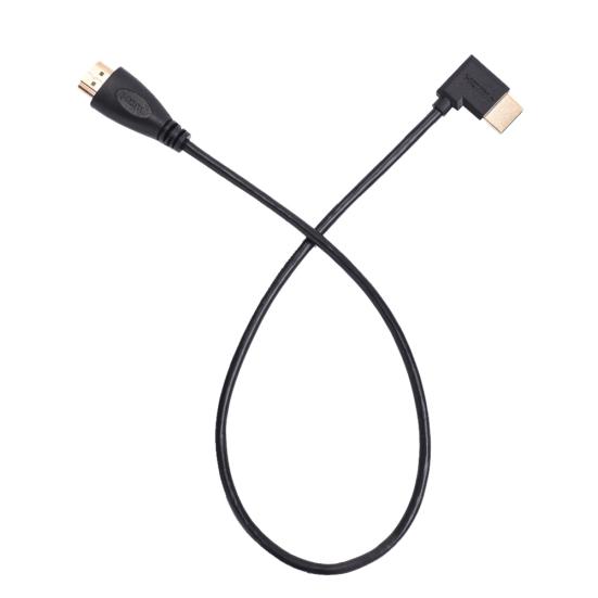DOONJIEY Right Angle to Male AV HDMI-compatible Male Converter Adapter Cable Cord