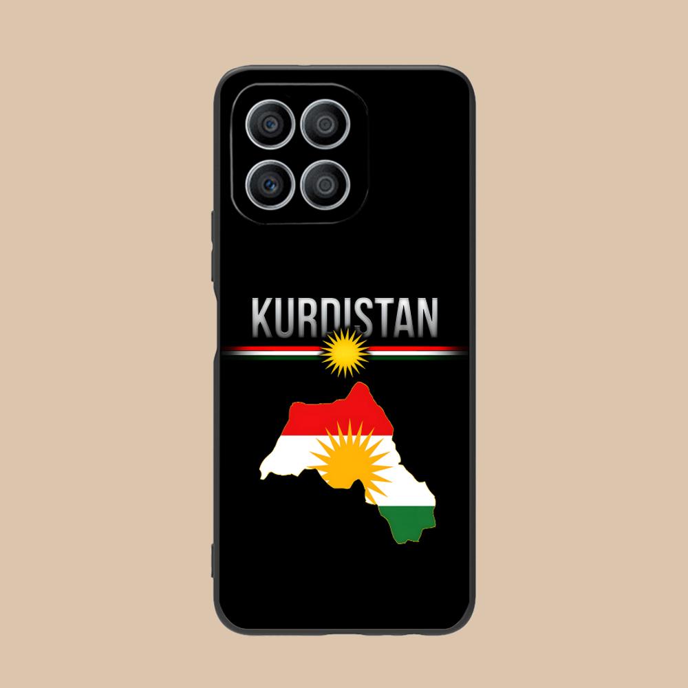 Kurdistan Flag Matte TPU Mobile Phone Case for Honor 90 80 70 60 50 30 20 10 9 8 7 Pro S SE Lite 5G Colorful Printing Cover