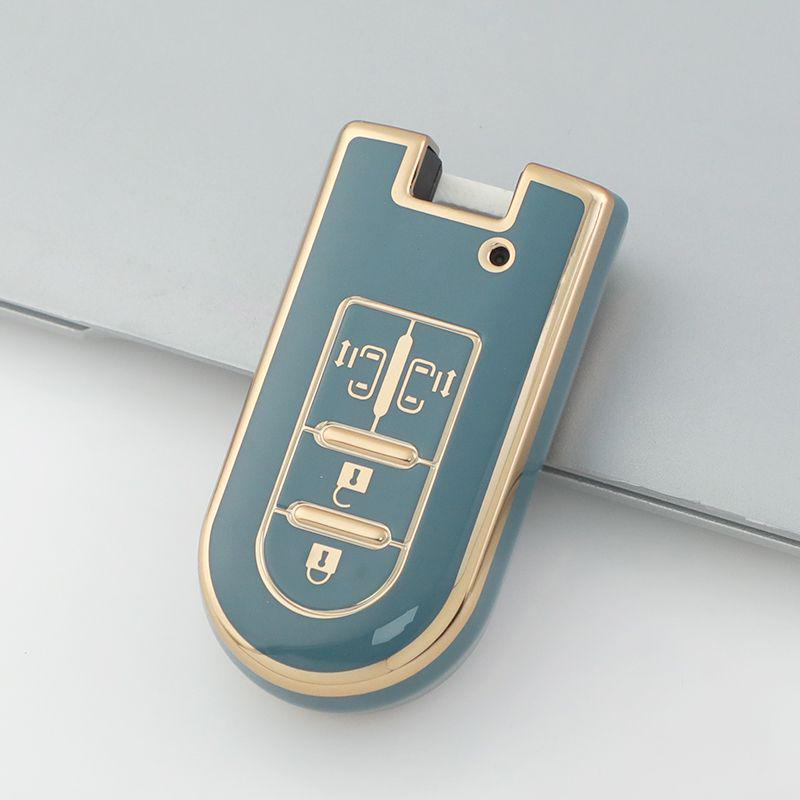 Gold Edge TPU Protective Key Case for Toyota Yaris X, Yaris L, and Vios FS