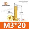 Copper Phillips Countersunk Head Machine Screws, Sizes M2–M4, Lengths 6/8/10/12mm