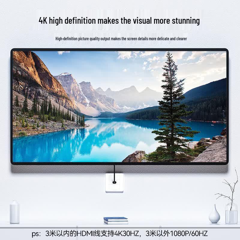 SAMZHE HDMI 86-Type Single Port Wall Plate Module