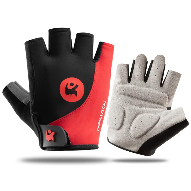 Non-slip Anti Half Finger Gloves Motorcycle Gloves MTB Road Bicycle Gloves for Spotrs Gym Fitness Half Finger Gloves Bicycle