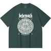 230 g/m² 100% katoenen heavy metal T-shirt met rockband- en popmuziekprint, unisex T-shirt van zwaar katoen.