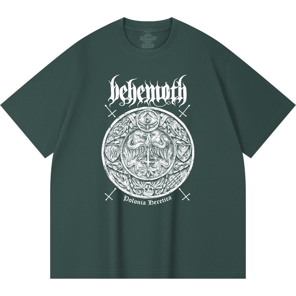 230 Gsm 100% Cotton Heavy Metal T-Shirt Rock Band Popular Music Print Unisex Heavy Cotton T Shirt
