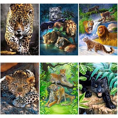 DIY 5D Diamant Malerei Tier Tiger und Leopard Kreuzstich Diamant Stickerei Mosaik Handwerk Home Dekoration handgemachte Kunst Geschenk