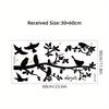 Black Branch Bird Silhouette Art Wall Stickers Removable For Bedroom Living Room Sofa Background Decoration Wall Decals