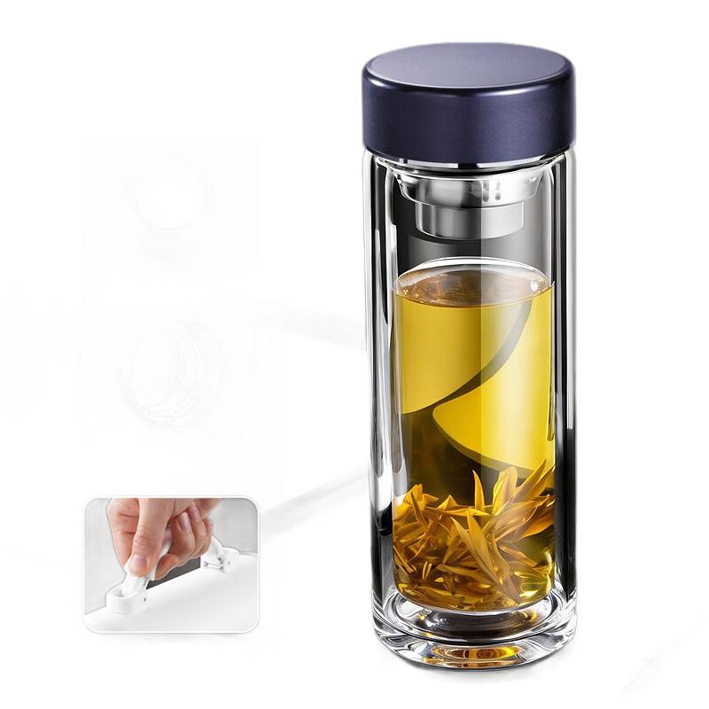 Shangqi High-Temperature Double-Layer Glass Tea Cup