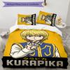 Kurapika 3pcs Bedding Set Duvet Cover Closure Includes 1 Duvet Cover & 2 Pillowcases for All Seasons Bedroom Home Dorm Decor