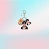 8pcs Stray Kids Triple-Charm Acrylic Keychain Set, Kpop Member Photo + Matching Cartoon + SKZOO Character Bag Pendant, STAY Fans Collectible Accessory