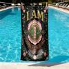 Alpha Kappa Alpha Print Beach Towel Design, Soft, Lightweight. for Home Bathroom, Spa, Pool, Yoga, Surfing, Camping, Gift for Family, Friend