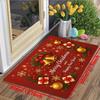 1Pcs Anti Fatigue Kitchen Rugs Christmas Golden Bells Waterproof Non-Slip Thick Cushioned Kitchen Mat Heavy Duty Comfort Standing Mat for Kitchen