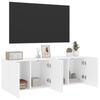 TV Wall Cabinets 2 Pcs White 60 X 30 X 41 Cm