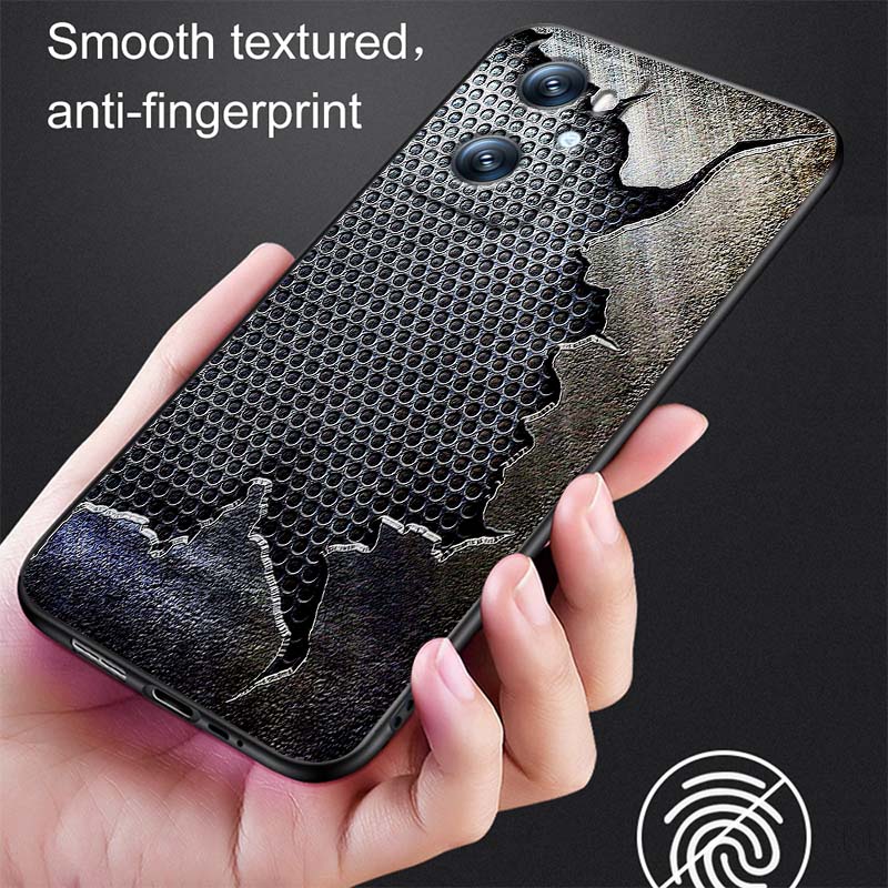 Creative metal style pattern For OPPO Reno 5 6 7 A96 A40 A58 Realme GT A74 A78 Neo2 A74 A78 Find X5 X3 X7 X8 Black Phone Case
