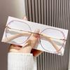 Lunettes de presbytie sans monture taillées en diamant, élégantes et populaires pour femmes, avec monture en métal, anti lumière bleue, lunettes de lecture