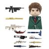 MOC UV Printing Military Building Blocks Accessories Soldier Figures  Special Forces Army Sniper Police Bricks Toy Children Gift