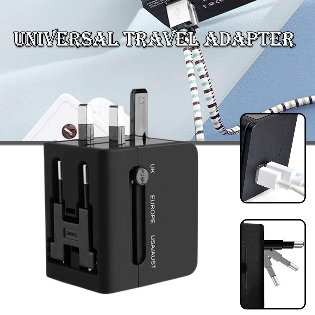 

PDTO New Universal Adapter USB Charger UK US EU AU Plug Converter Adaptor AC Power